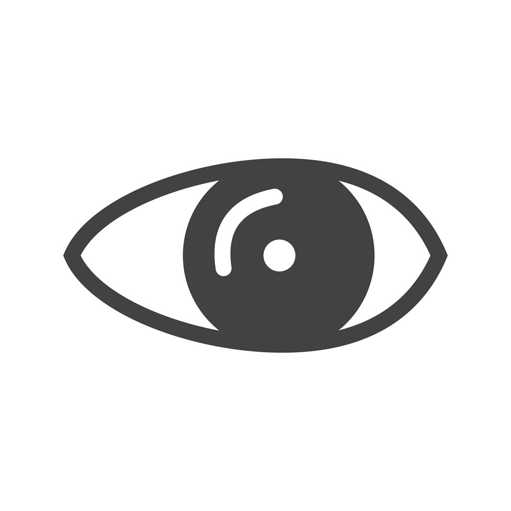Eye Glyph Icon - IconBunny