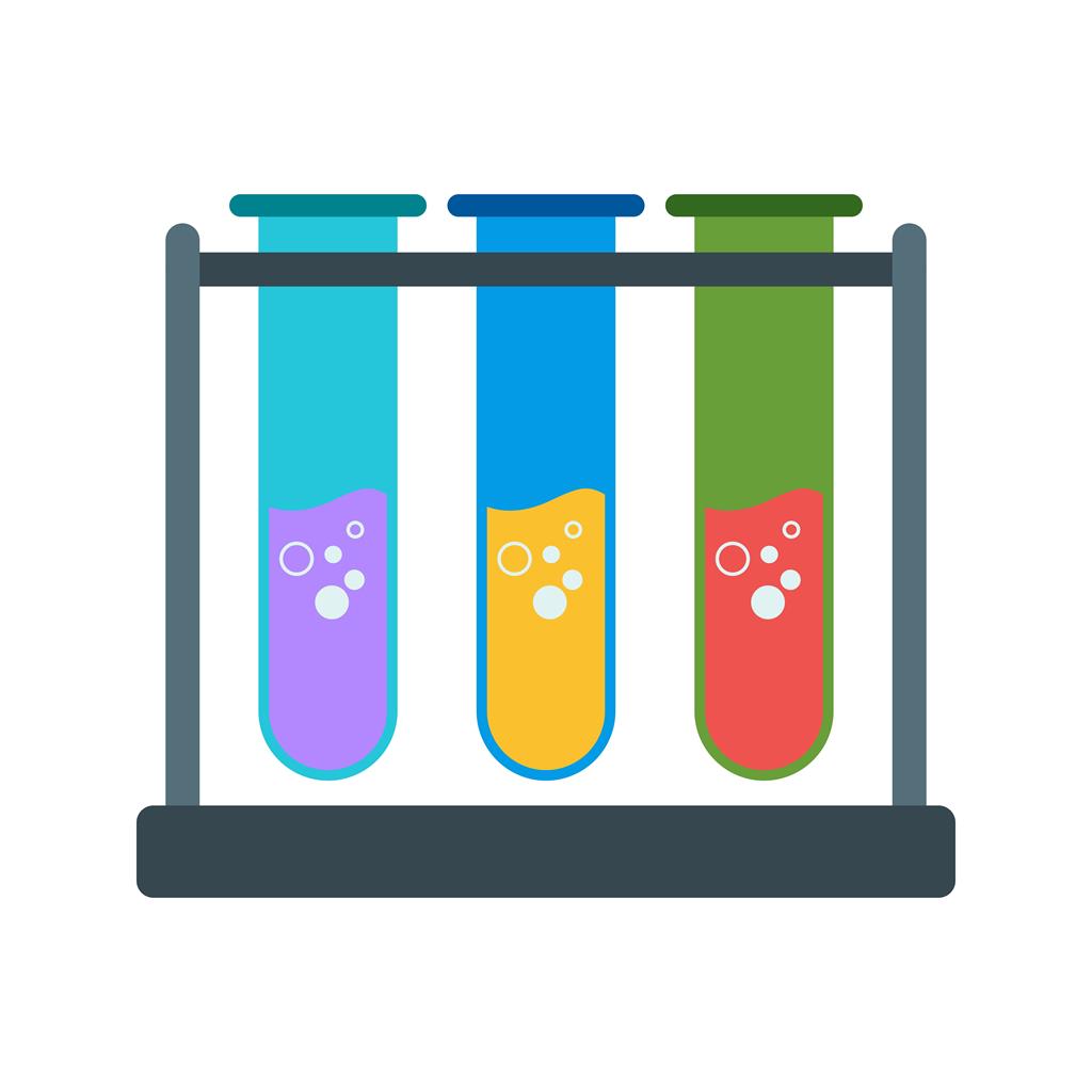 Chemistry Set II Flat Multicolor Icon