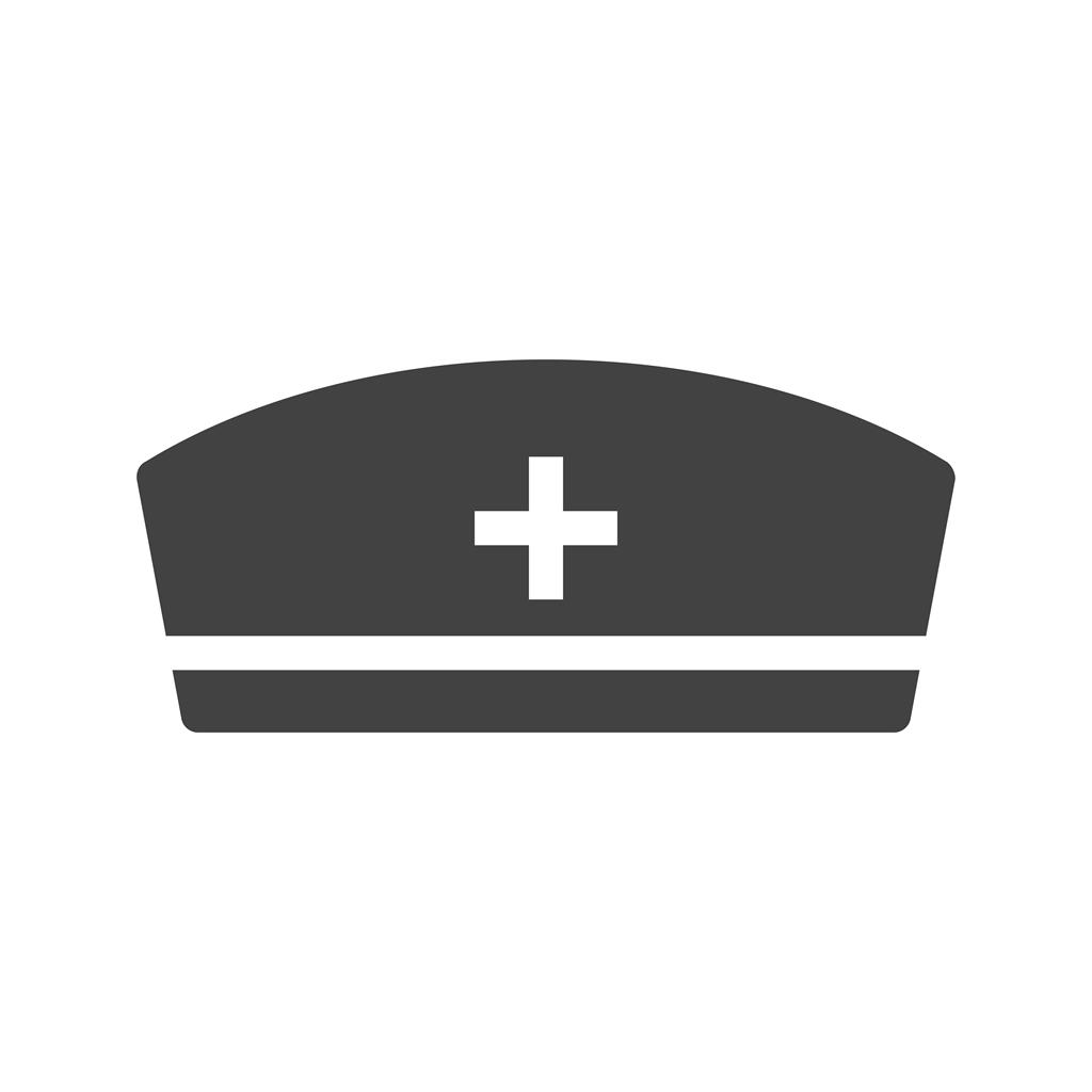 Nurse Cap Glyph Icon