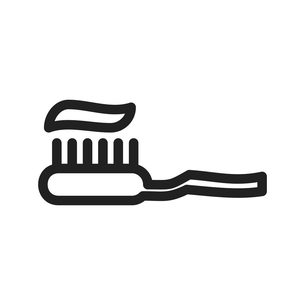 Toothbrush Line Icon