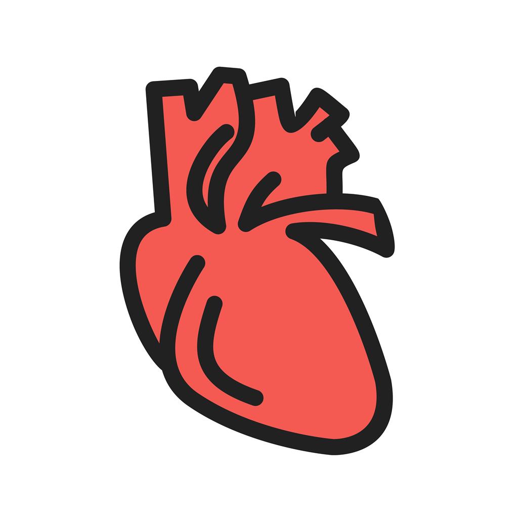 Heart Line Filled Icon - IconBunny