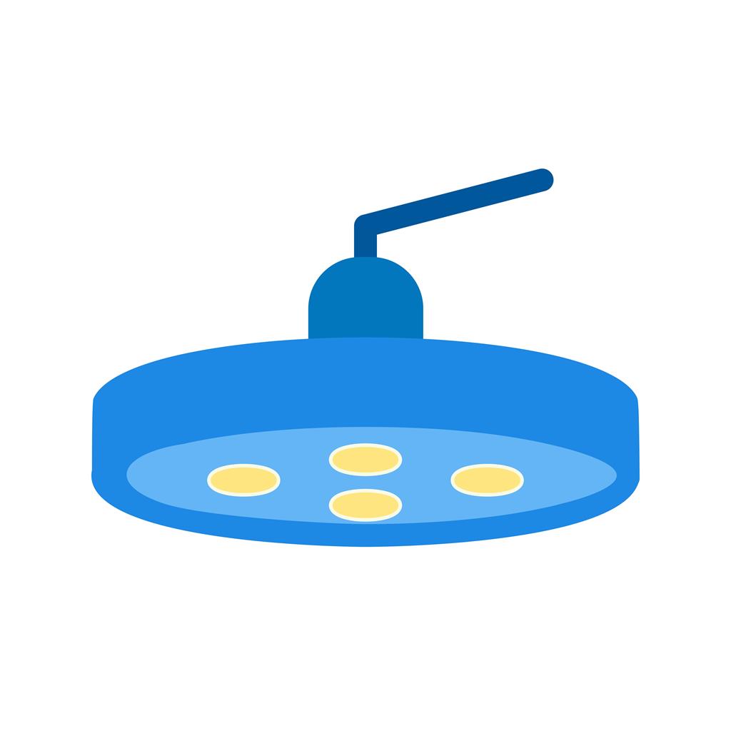 Operating Room Light Flat Multicolor Icon