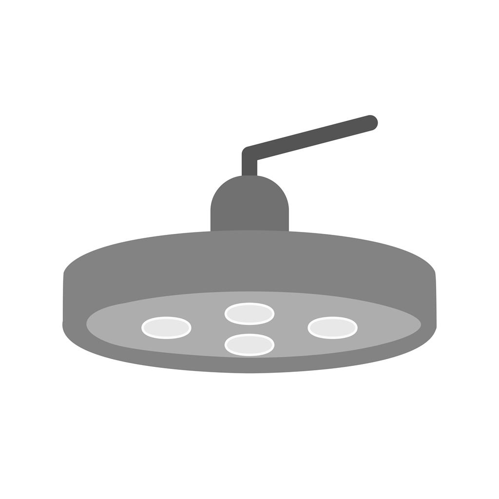 Operating Room Light Greyscale Icon