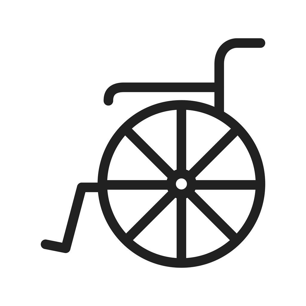 Wheelchair Line Icon