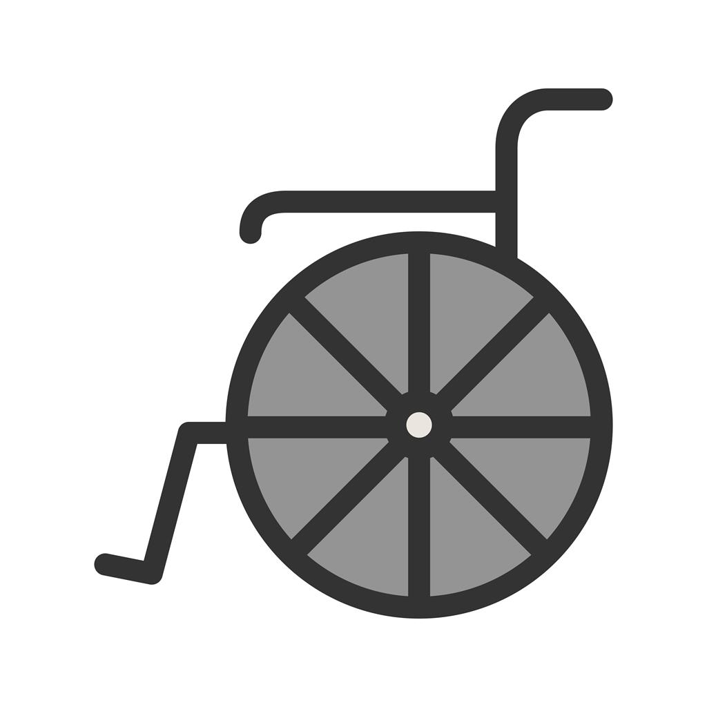 Wheelchair Line Filled Icon