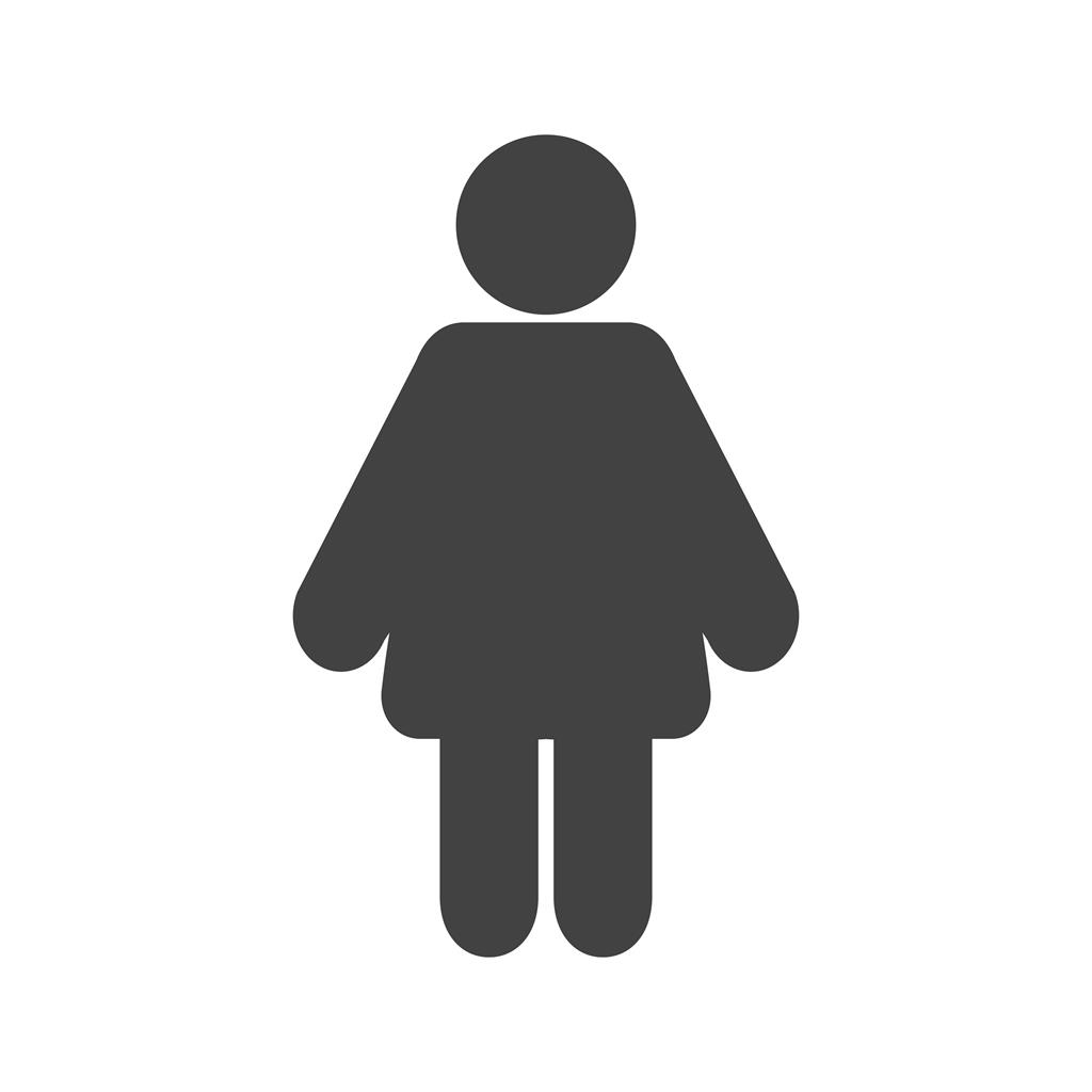 Female Patient Glyph Icon