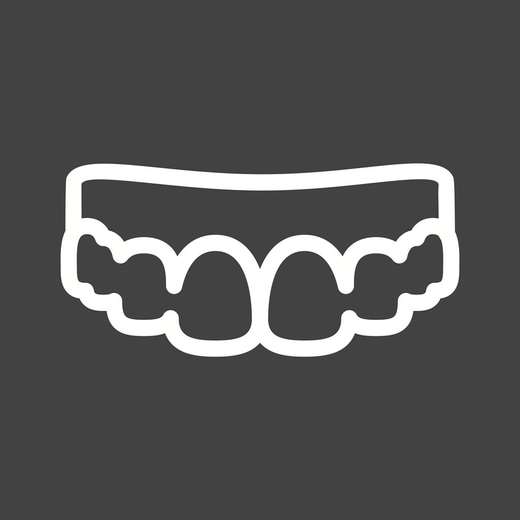 Teeth Line Inverted Icon