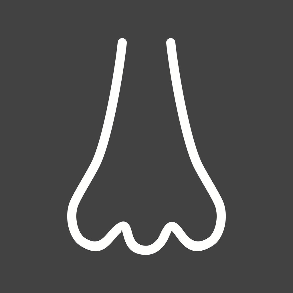 Nose Line Inverted Icon