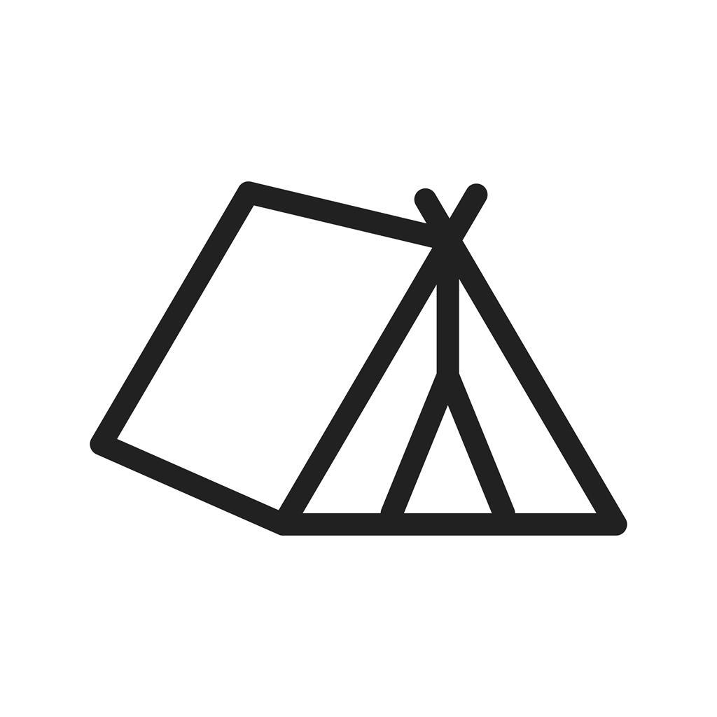 Tent Line Icon