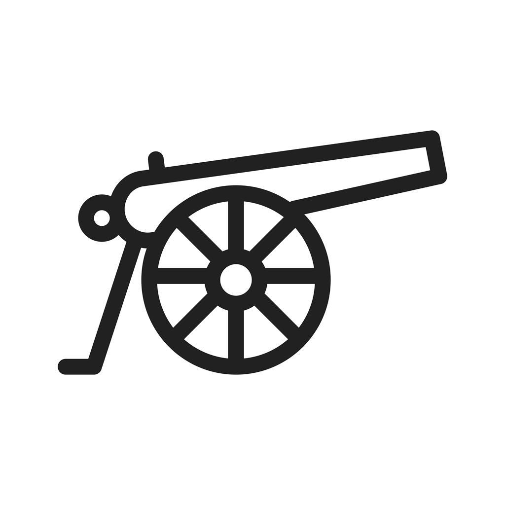 Cannon Line Icon