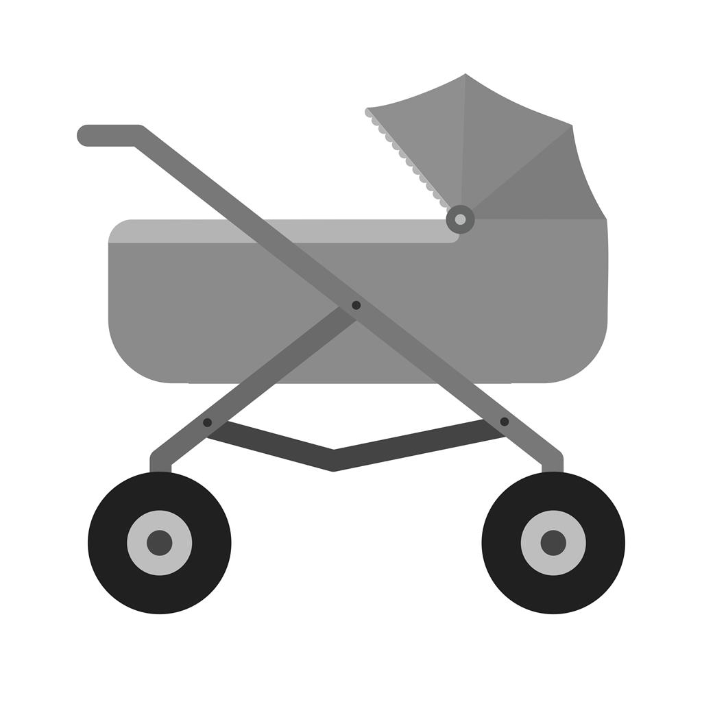 Stroller Greyscale Icon