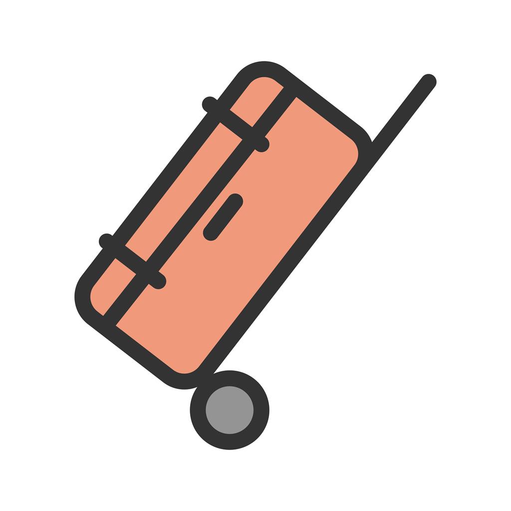 Luggage Bag Line Filled Icon