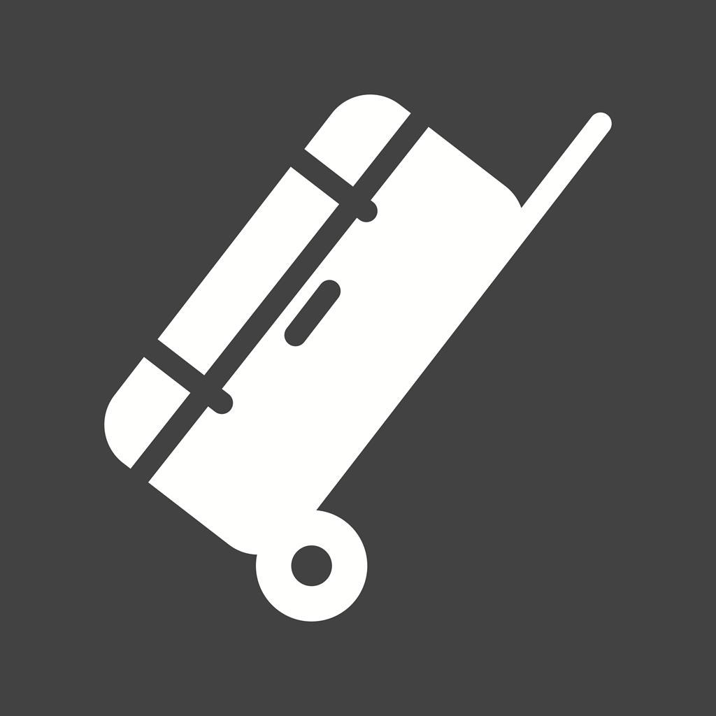 Luggage Bag Glyph Inverted Icon