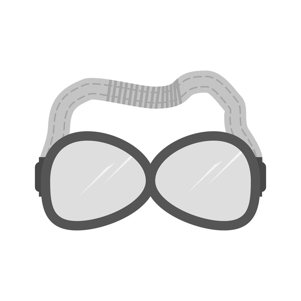 Goggles Greyscale Icon