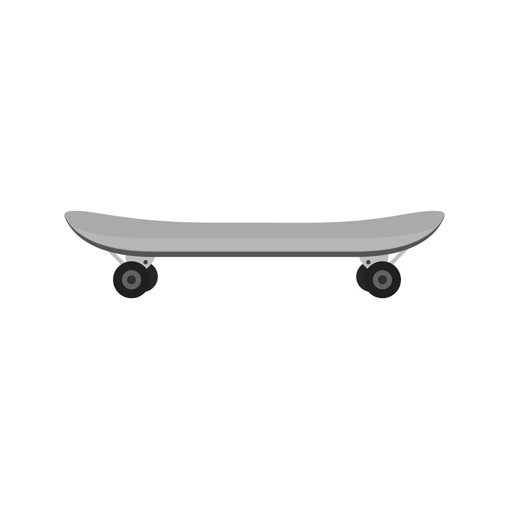 Skateboard Greyscale Icon