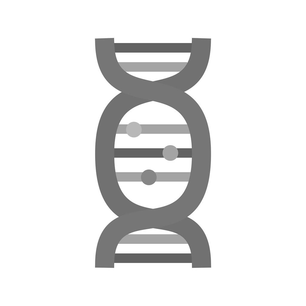 DNA Greyscale Icon - IconBunny