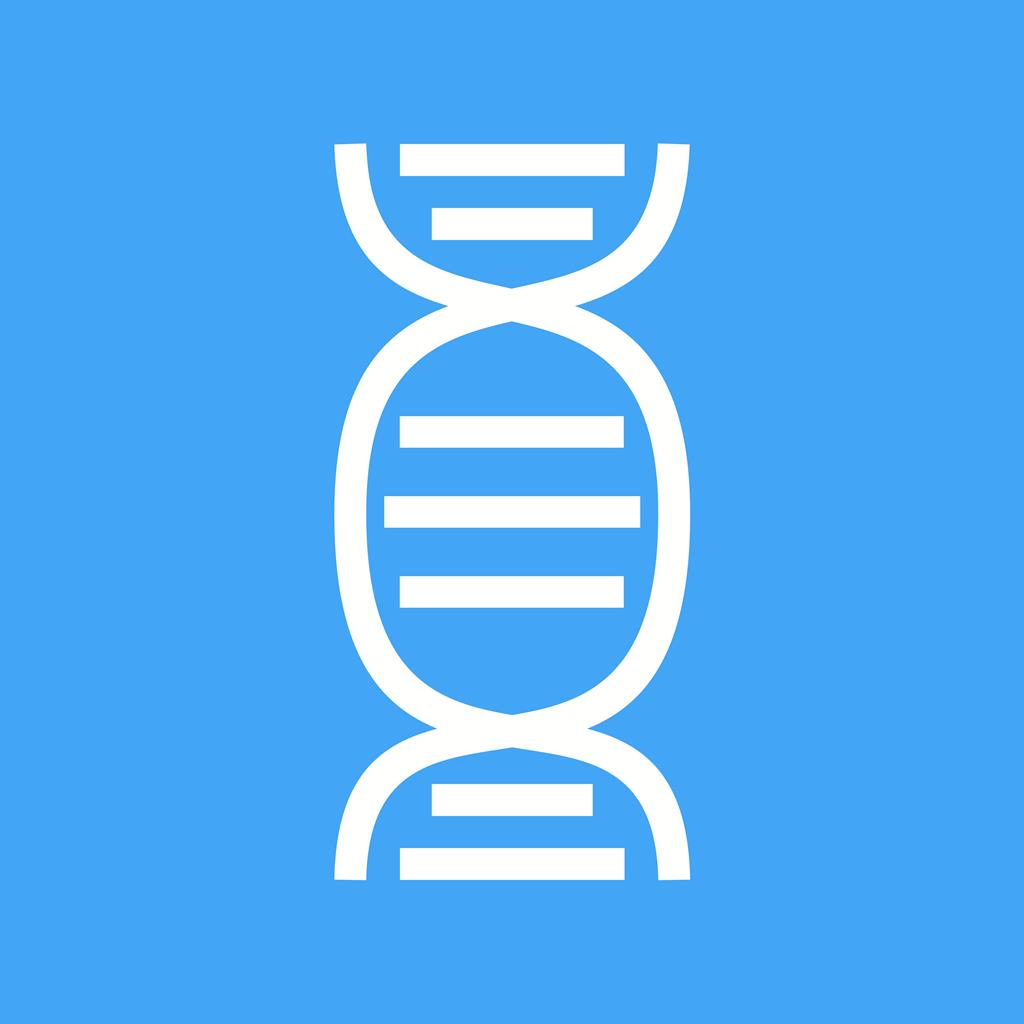 DNA Line Multicolor B/G Icon - IconBunny
