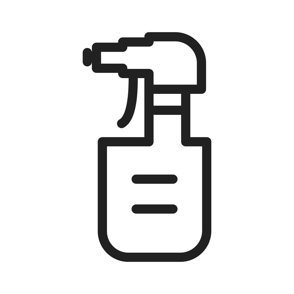Water Spray bottle Line Icon