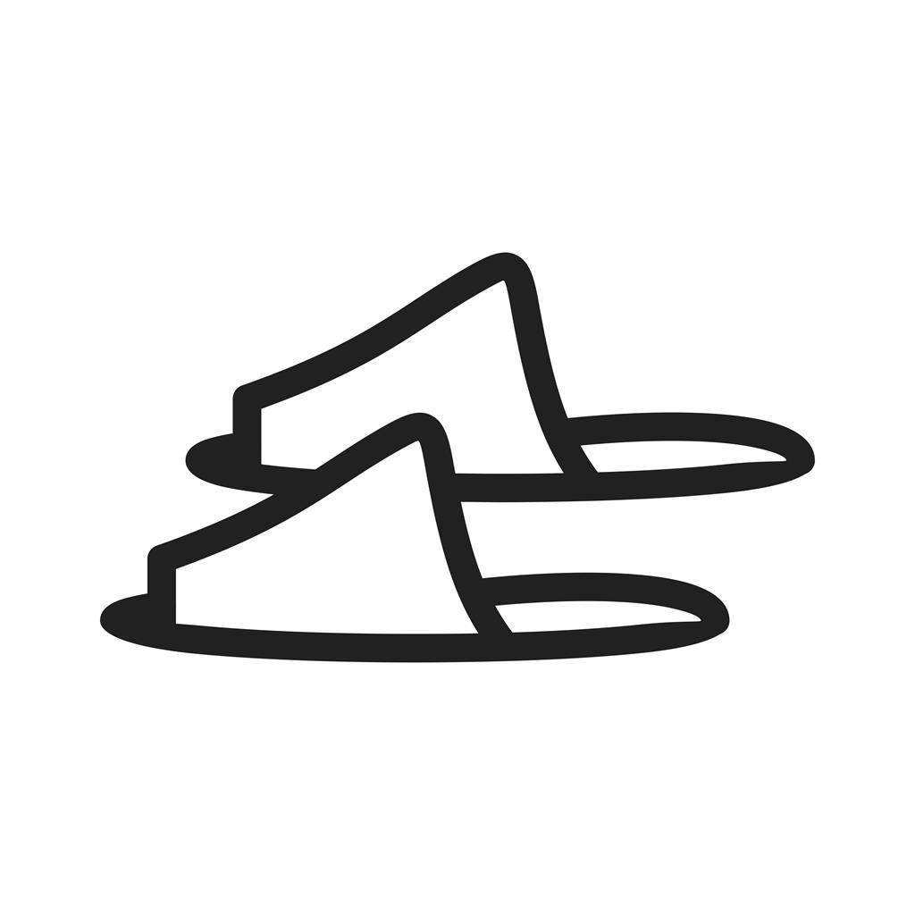 Slippers Line Icon