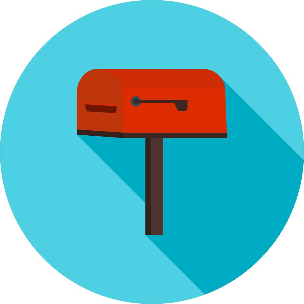 Mailbox Flat Shadowed Icon