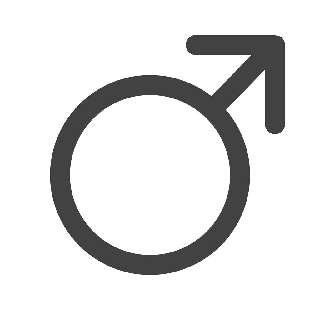 Male symbol Glyph Icon - IconBunny