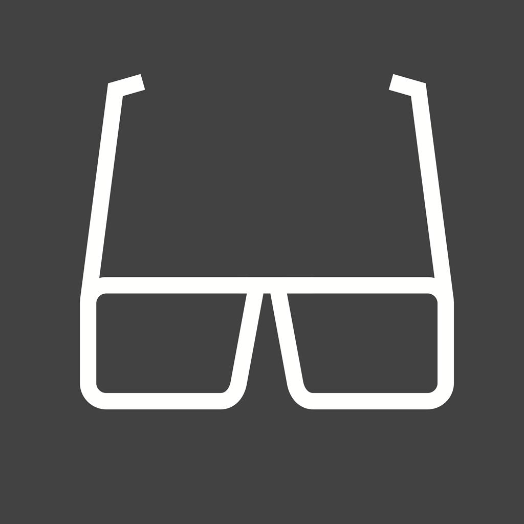 Glasses Line Inverted Icon