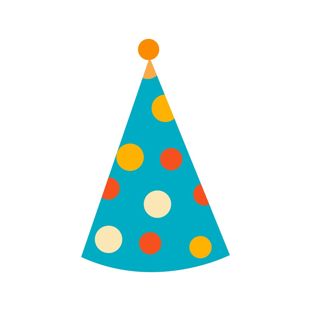 Party Hat I Flat Multicolor Icon