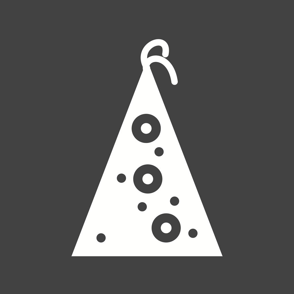 Party Hat I Glyph Inverted Icon