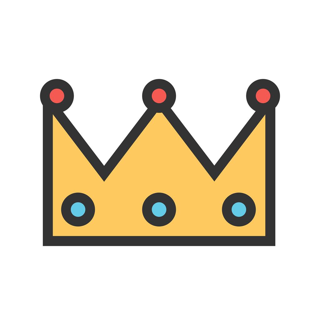 Crown Line Filled Icon