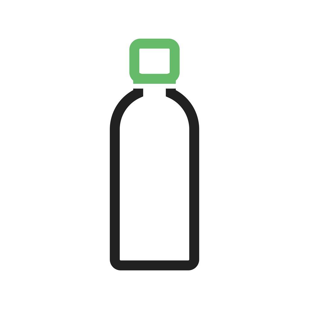 Bottle Line Green Black Icon