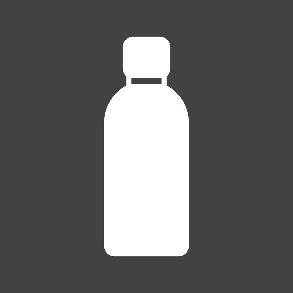 Bottle Glyph Inverted Icon