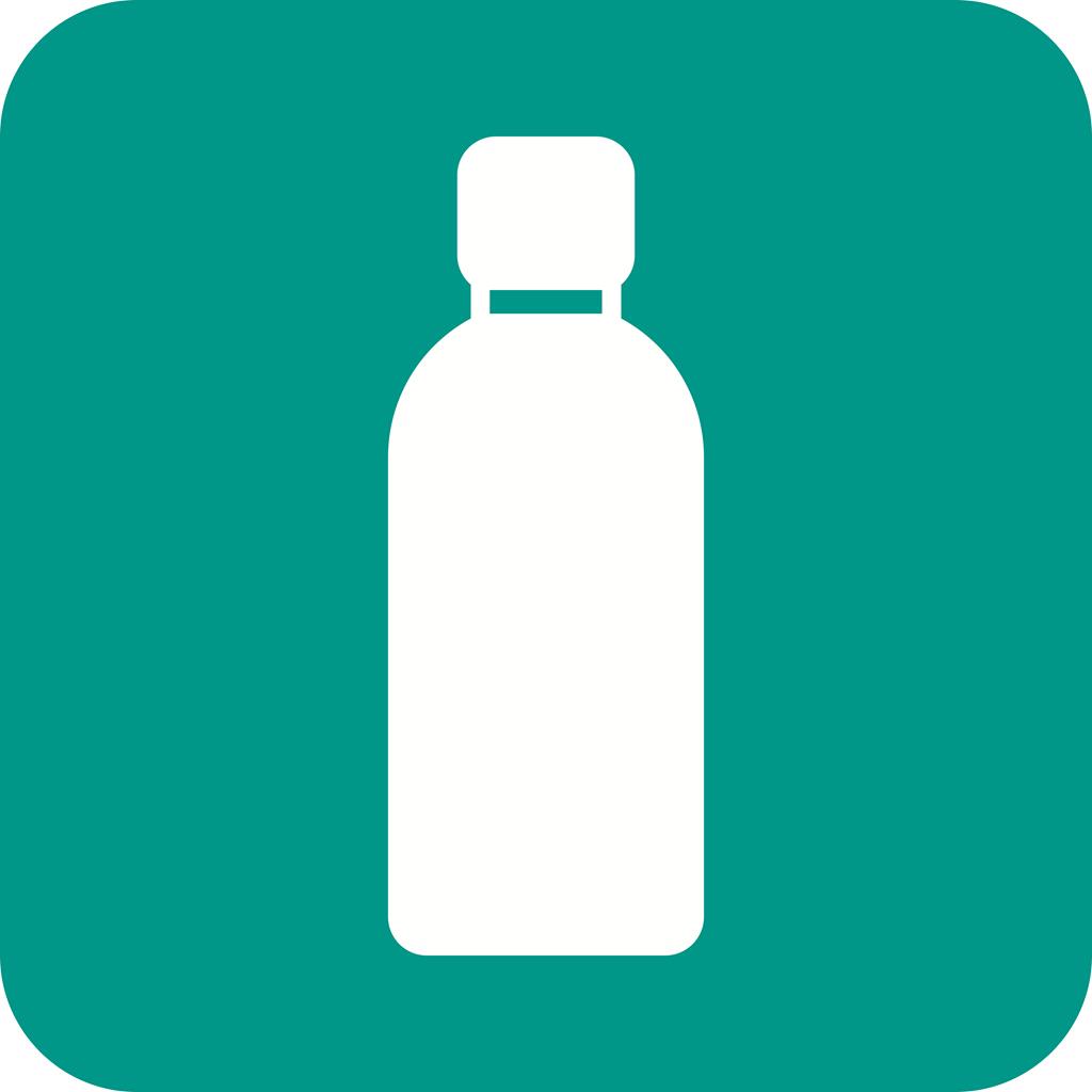Bottle Flat Round Corner Icon