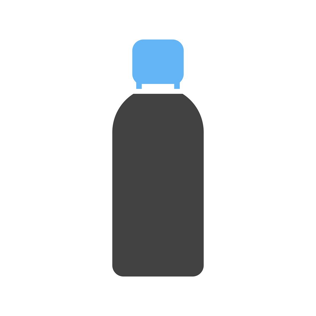 Bottle Blue Black Icon