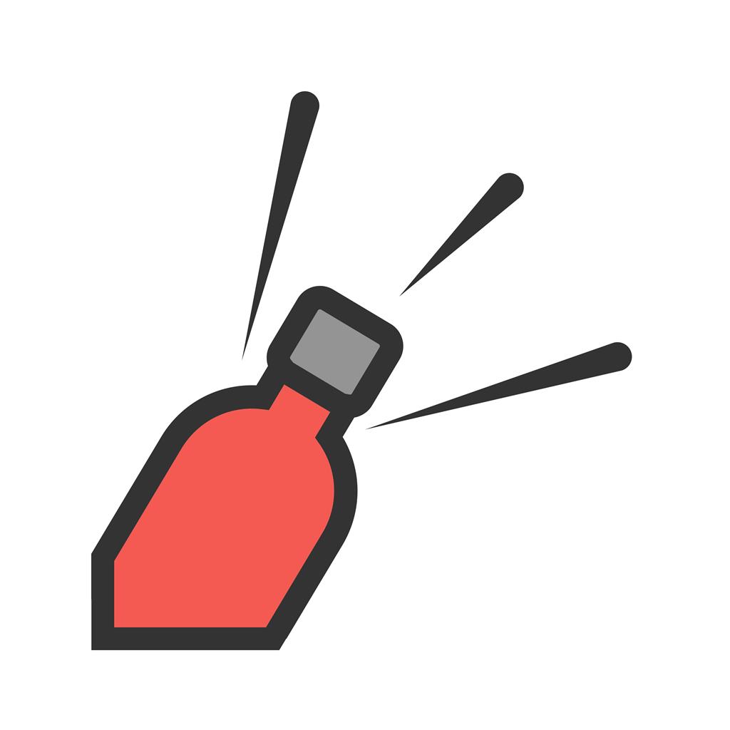 Bottle Opening Line Filled Icon