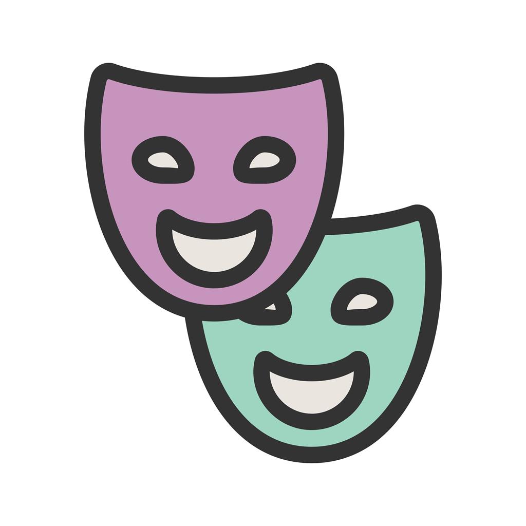 Theater Line Filled Icon