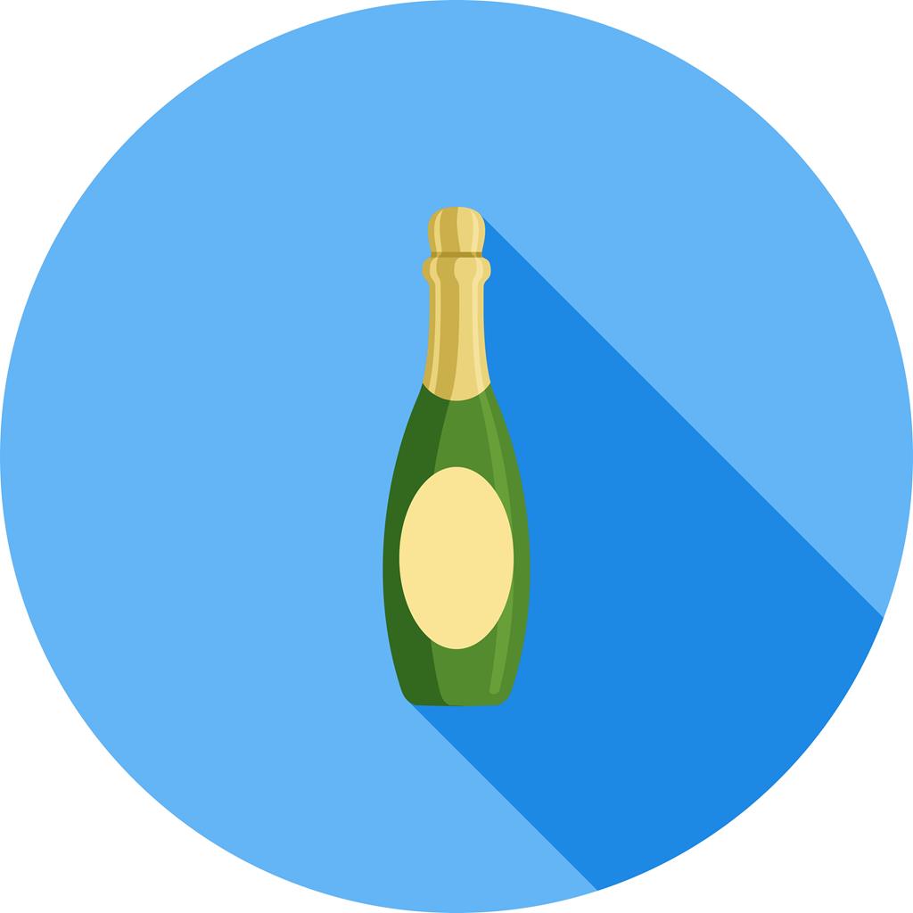 Champagne Flat Shadowed Icon