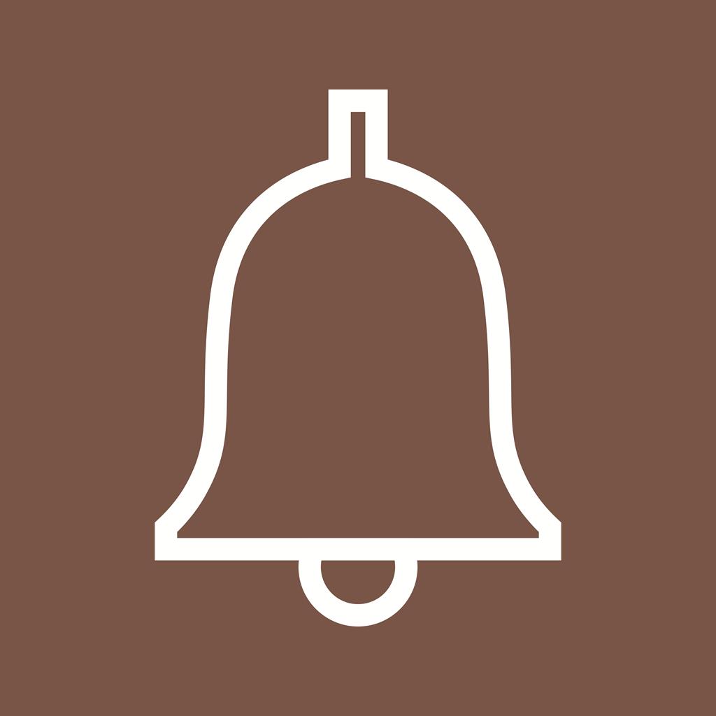 Ringing Bell Line Multicolor B/G Icon