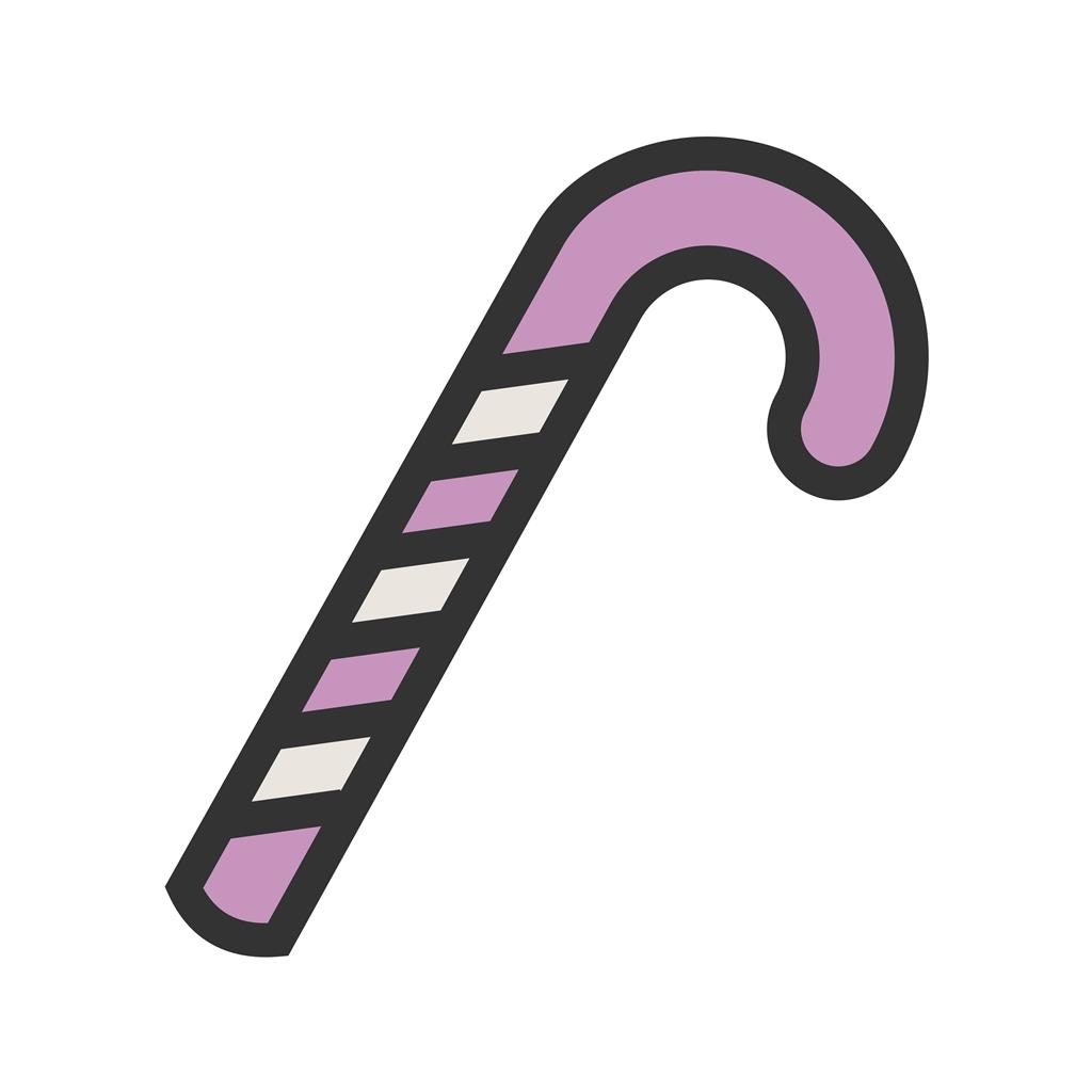 Candy Stick Line Filled Icon