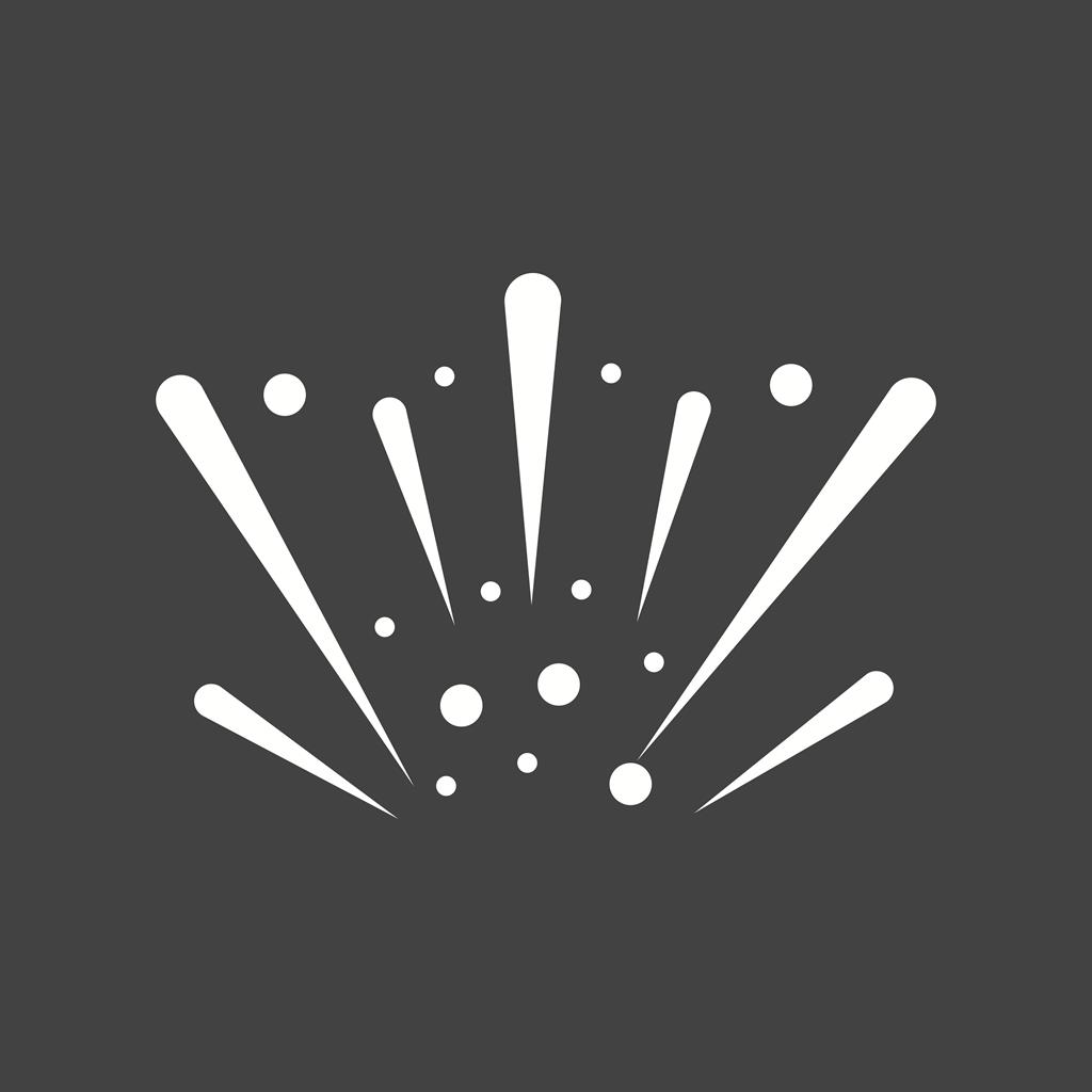 Fireworks Line Inverted Icon