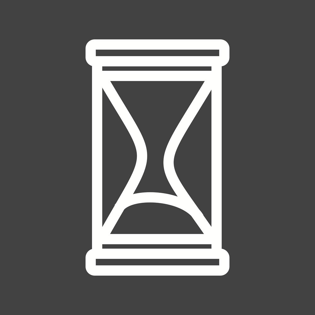 Sand Glass Line Inverted Icon