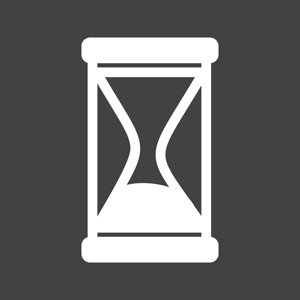 Sand Glass Glyph Inverted Icon
