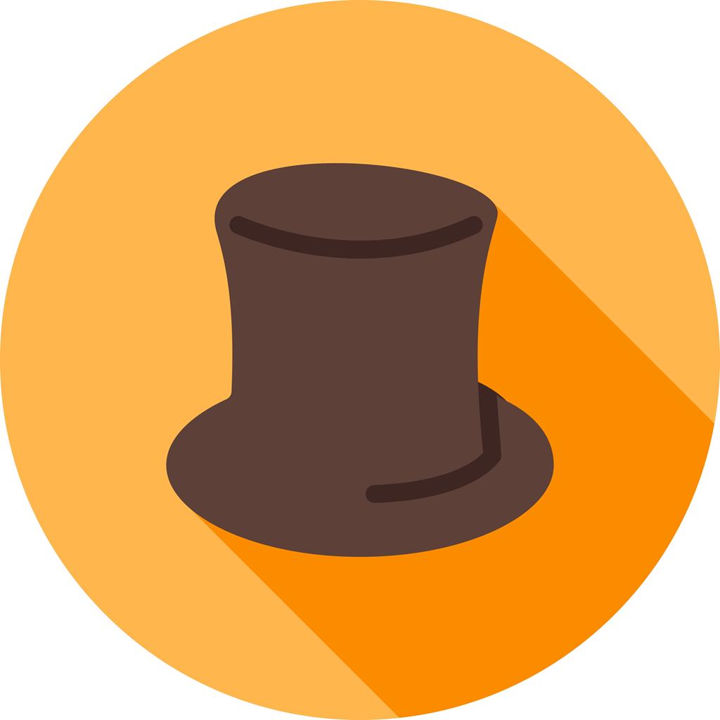 Hat Flat Shadowed Icon