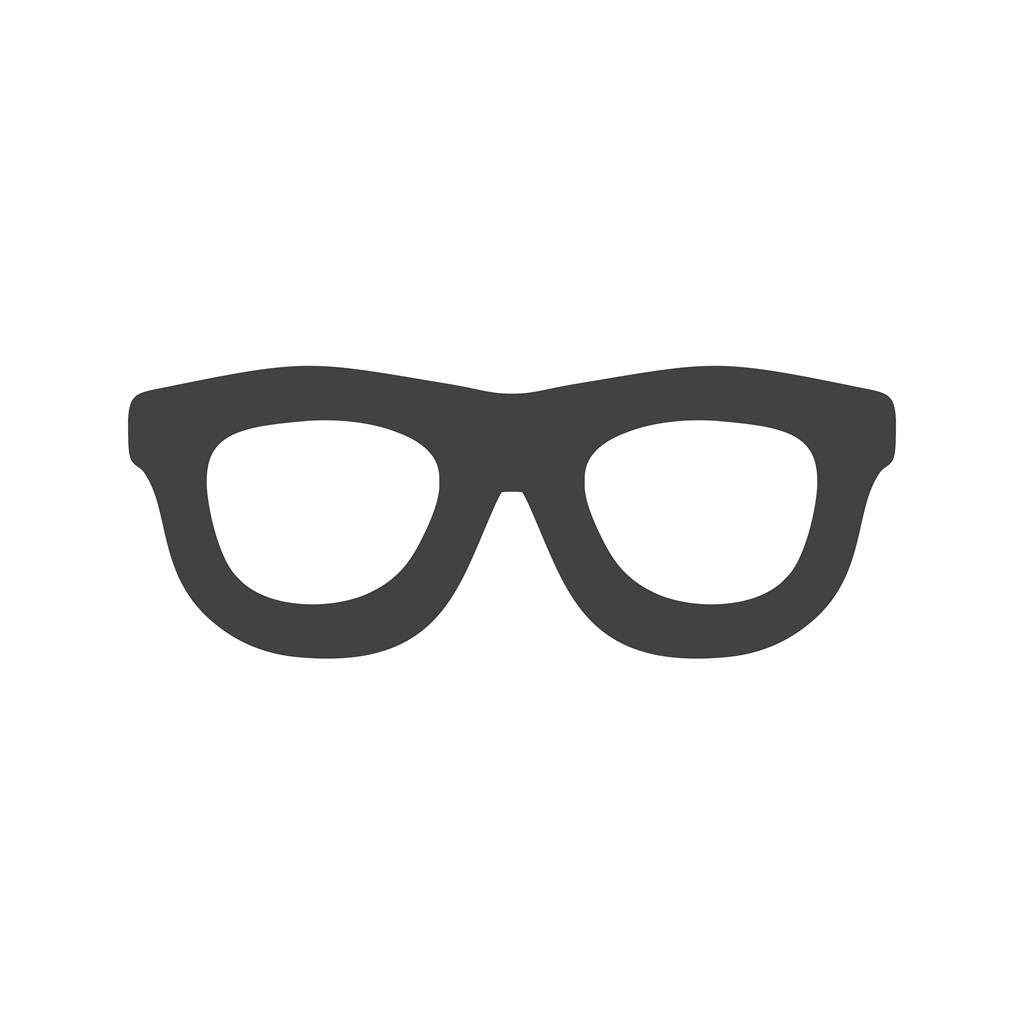 Glasses Glyph Icon - IconBunny
