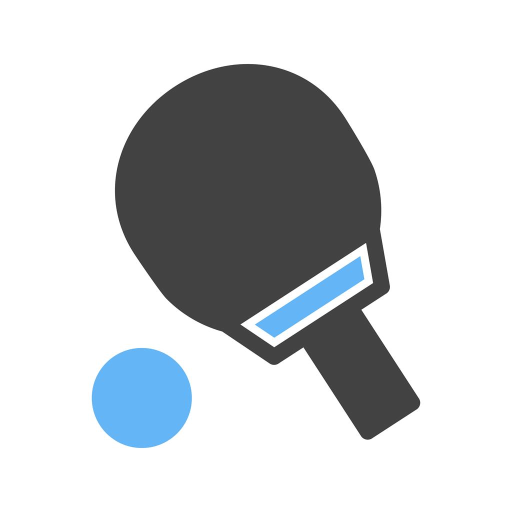 Table Tennis Blue Black Icon