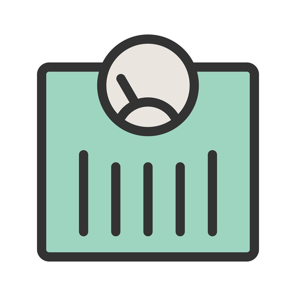Weighing Machine Line Filled Icon