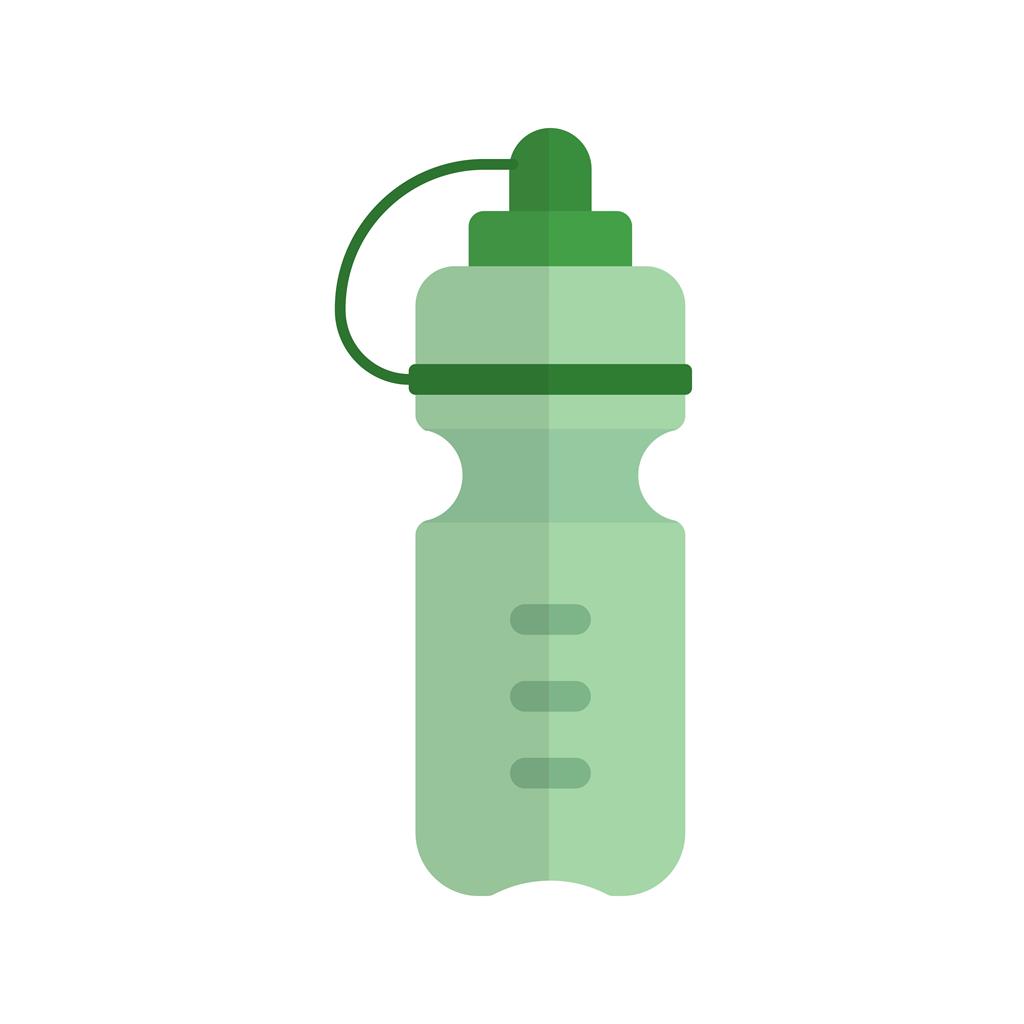 Water Bottle Flat Multicolor Icon