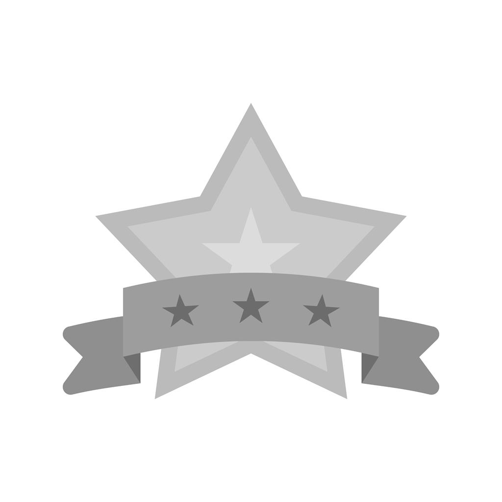 Winner Badge Greyscale Icon