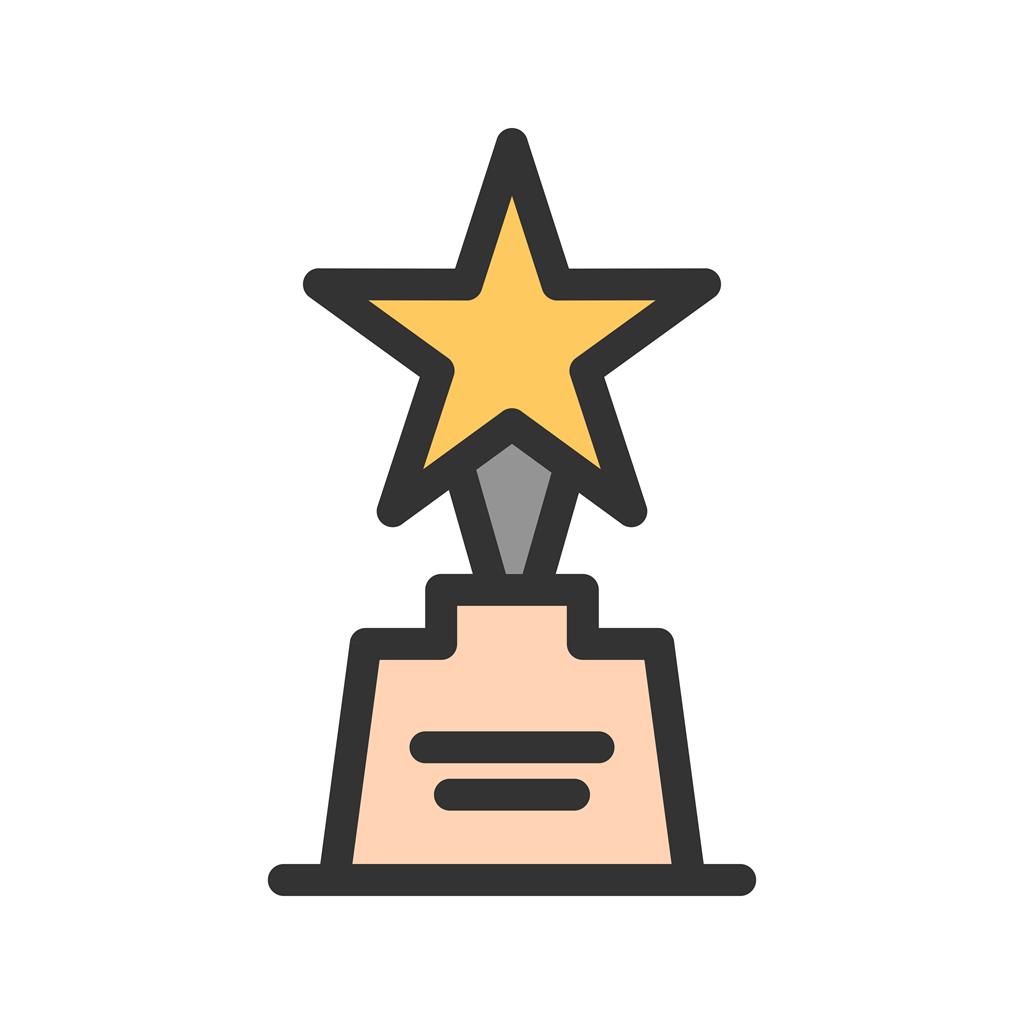 Award Line Filled Icon