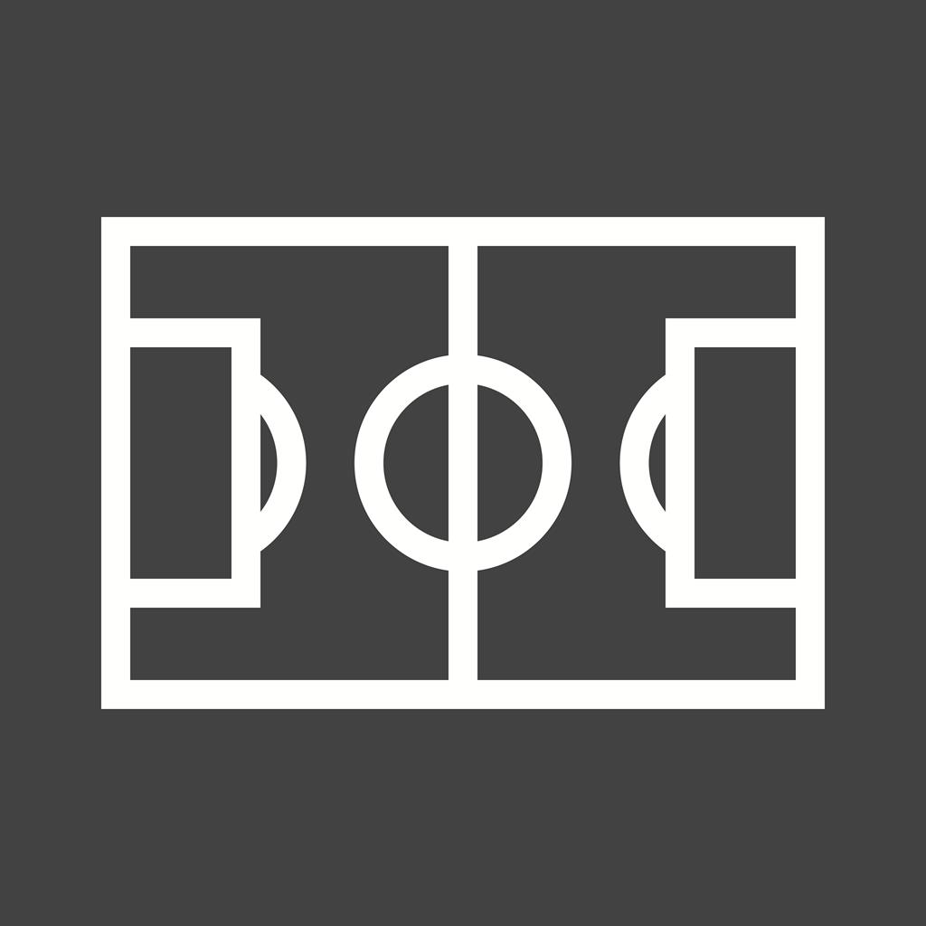 Football Line Inverted Icon