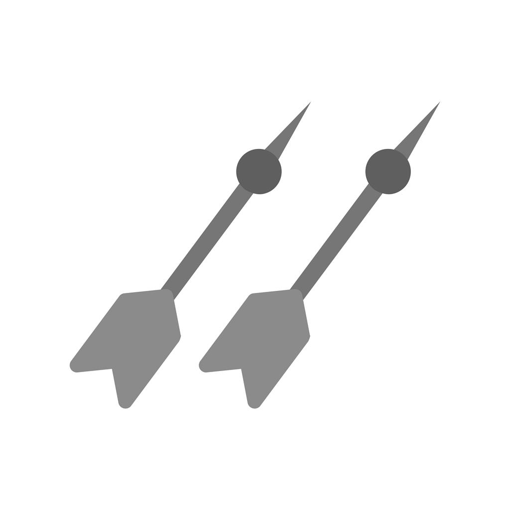 Darts Greyscale Icon